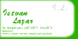 istvan lazar business card